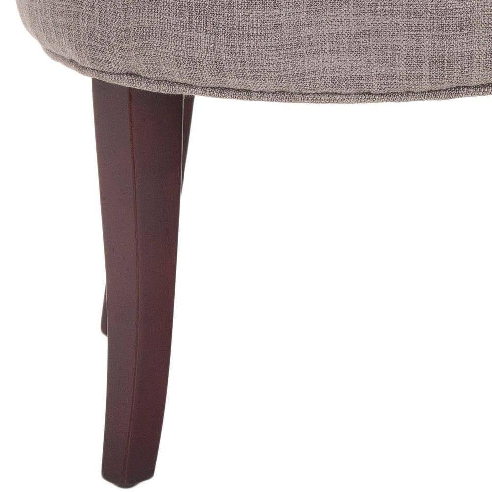 Georgia Stone and Mahogany Petite Vanity Stool