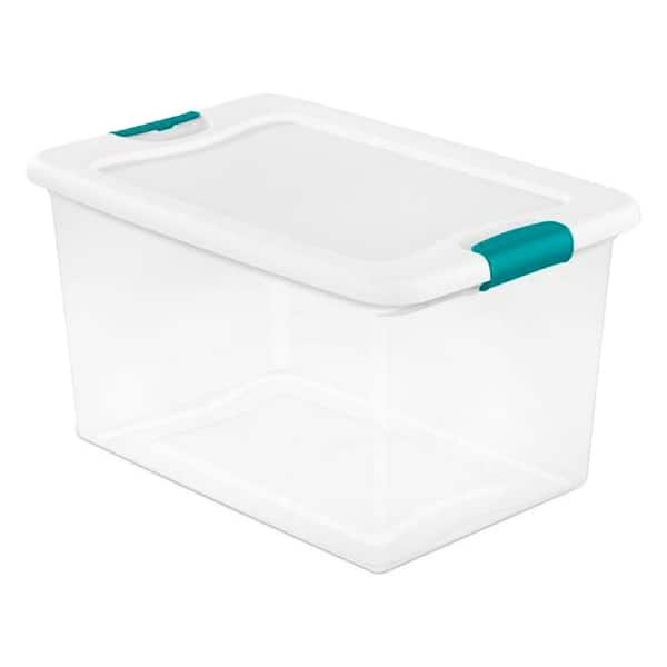 Sterilite 64 qt. Plastic Latching Storage Box Containers in Clear, 60-Pack  60 x 14978006 - The Home Depot