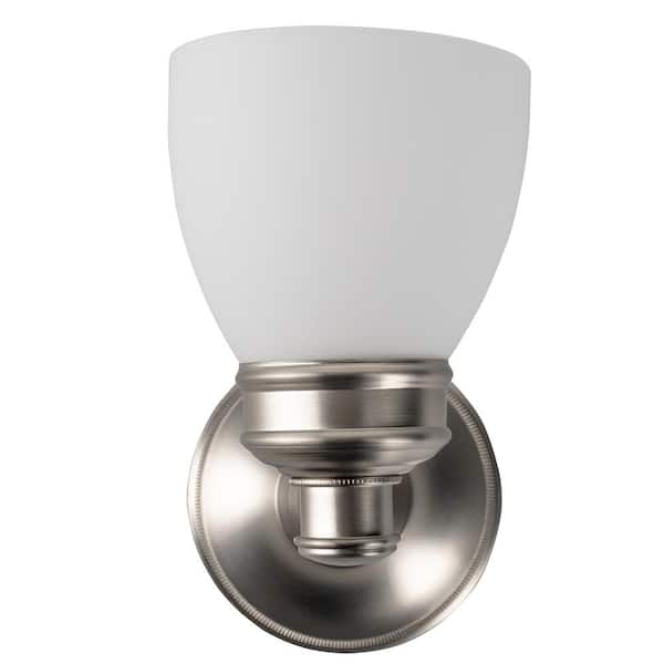 NORWELL Spencer 1-Light Brush Nickel Wall Sconce