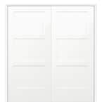 60 in. x 80 in. Birkdale Primed Bi-Parting Solid Core Molded Composite Prehung Interior French Door on 4-9/16 in. Jamb