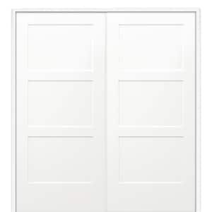 MMI Door 60 in. x 80 in. Smooth Princeton Both Active Solid Core Primed ...