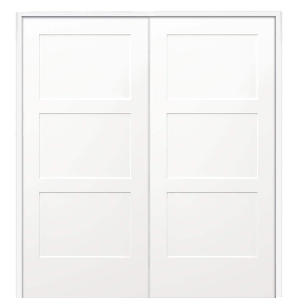 72 in. x 80 in. Birkdale Primed Bi-Parting Solid Core Molded Composite Prehung Interior French Door on 4-9/16 in. Jamb price history on PriceWatchPro