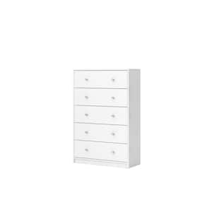 Tvilum Portland 3-Drawer White Chest of Drawers 7033249 - The Home Depot