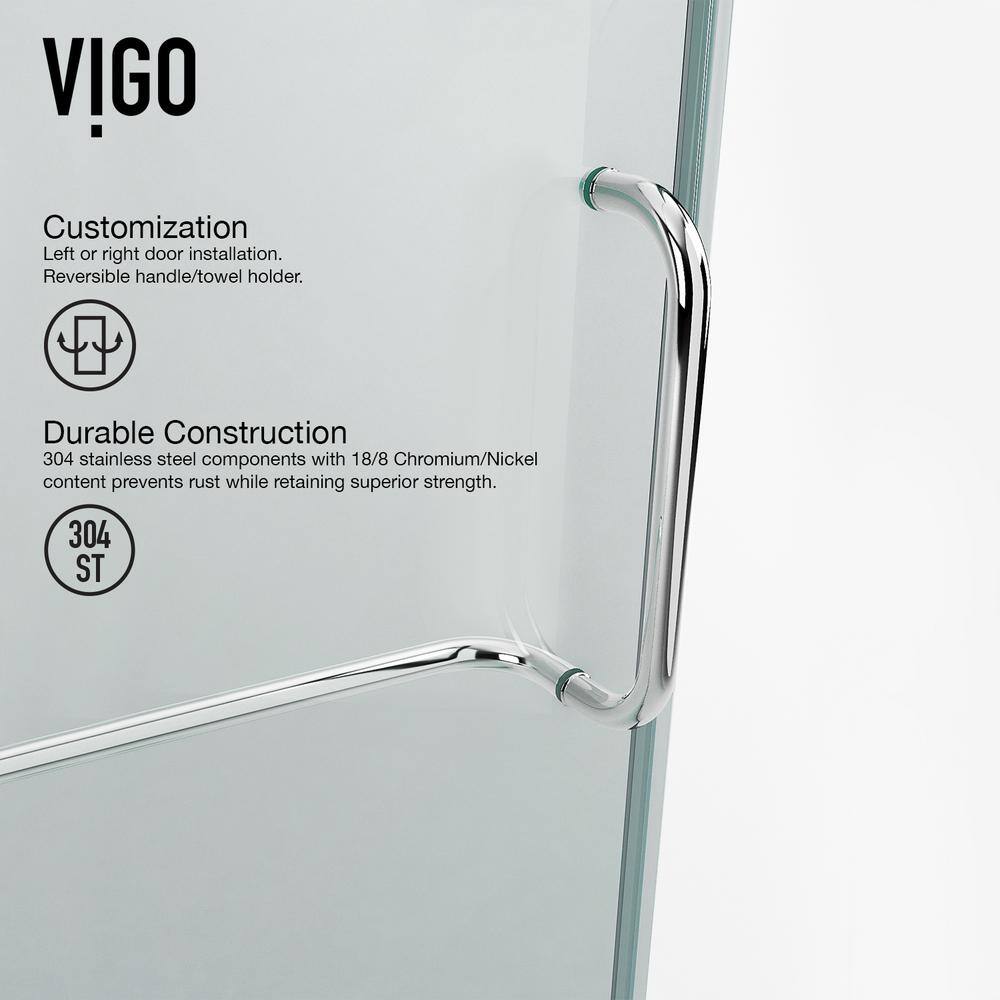 Piedmont Frameless Neo-Angle Shower Enclosure with Clear Glass and Brushed Nickel Hardware
