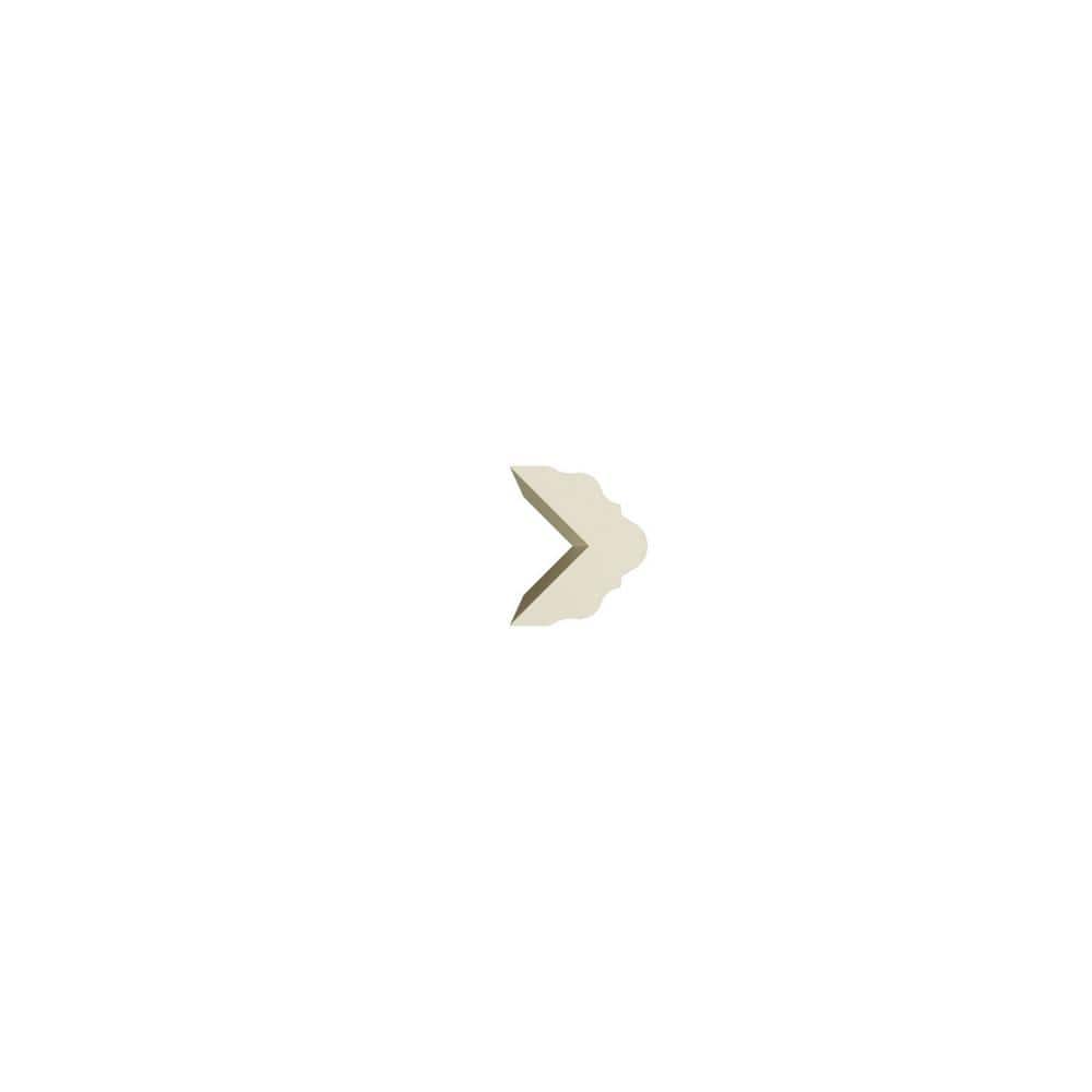 Mae 96 in. White Polyurethane Crown Moulding