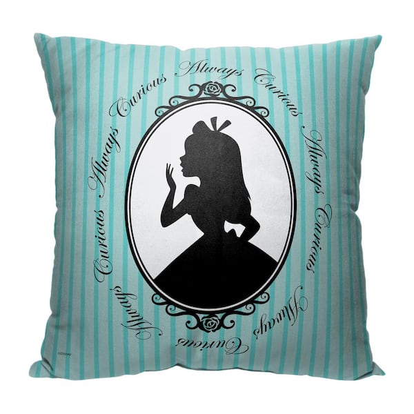 THE NORTHWEST GROUP Disney Alice In Wonderland Always Curious Multi-Colored Throw Pillow