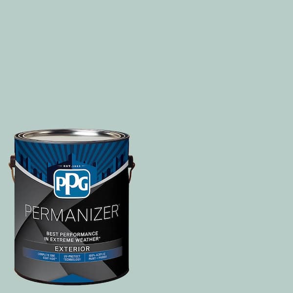 PERMANIZER 1 gal. PPG1143-3 Sea Sprite Flat Exterior Paint