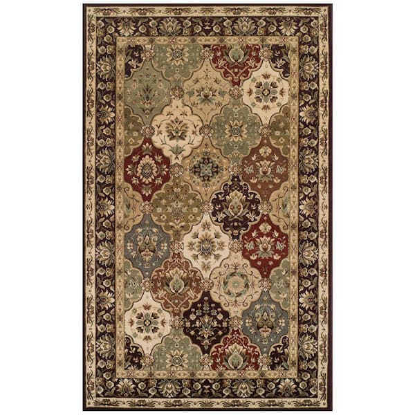 SUPERIOR Palmyra Auburn 8 ft. x 10 ft. Rectangle Ornamental Polypropylene Area Rug