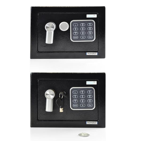 SereneLife Compact Electronic Safe Box with Digital Touch Pad SLSFE12 The  Home Depot