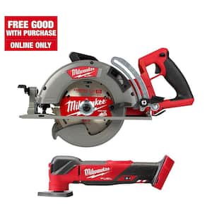 M18 FUEL 18V Lithium-Ion Cordless 7-1/4 in. Rear Handle Circular Saw with Oscillating Multi-Tool (Tool-Only)