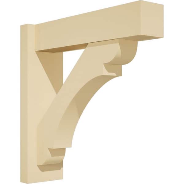 Ekena Millwork Olympic 5 in. W x 18 in. H x 18 in. D Signature Urethane Polyurethane Outlooker with Block Ends