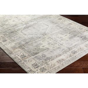 Erin 2 ft. x 8 ft. Cream/Gray Oriental Indoor Runner