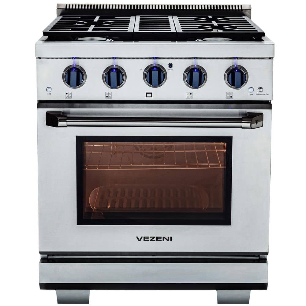 VEZENI Randolph Collection 30 in. 4-Burners Freestanding Natural
