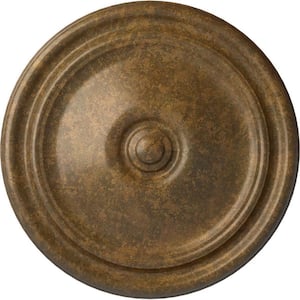 12 in. x 1-3/4 in. Reece Urethane Ceiling Medallion (Fits Canopies upto 2-3/8 in.), Rubbed Bronze