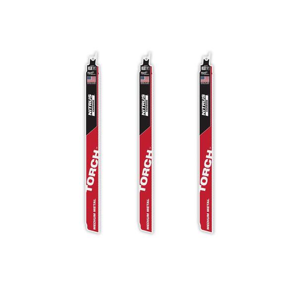Milwaukee 12 in. 10 TPI TORCH Nitrus Carbide Teeth Medium Metal
