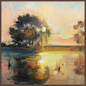 "A Sunny Day" by Marmont Hill Floater Framed Canvas Nature Art Print 40 in. x 40 in.