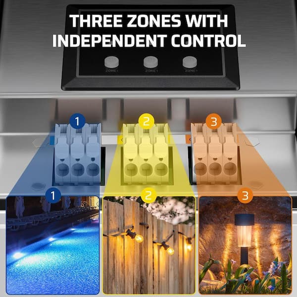 DEWENWILS 300W Smart Stainless Steel Low Voltage Landscape