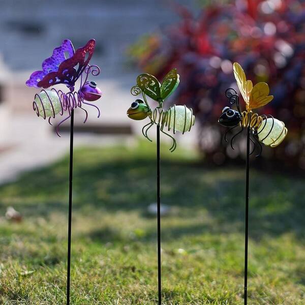 3 Pieces Waterproof Outdoor Insect Garden Decorative Stake
