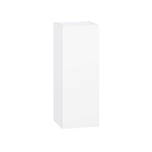 Timberline 15 in. W x 14 in. D x 40 in. H Assembled Slab Wall Kitchen Cabinet in Bright White