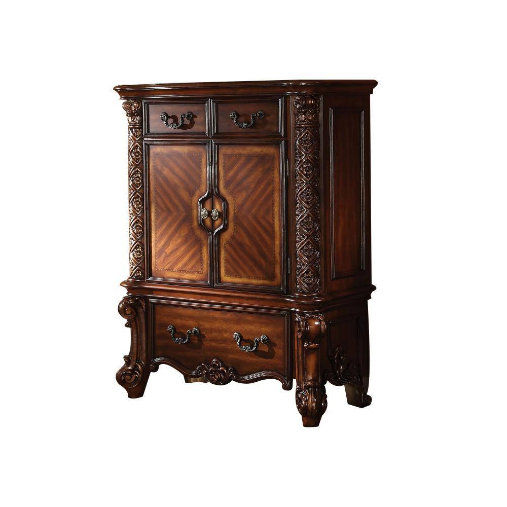 Cherry Brown 3-Drawer 43 in. Chest of Drawers