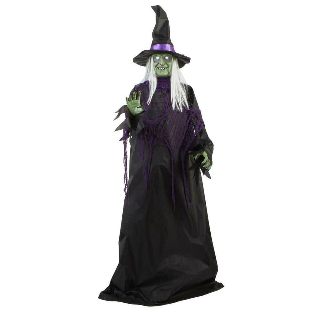 Reviews for Home Accents Holiday 6 ft Animated Standing Witch Halloween ...