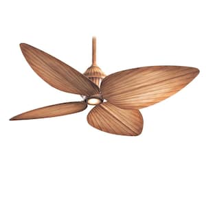 Gauguin 52 in. Integrated LED Indoor/Outdoor Bahama Beige Ceiling Fan with Wall Control