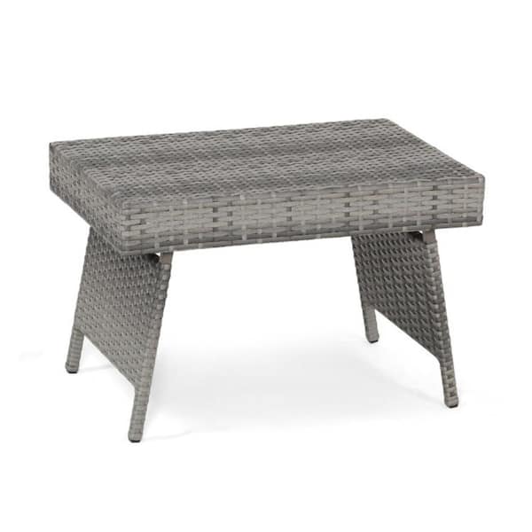 cenadinz Folding Wicker Outdoor Side Table