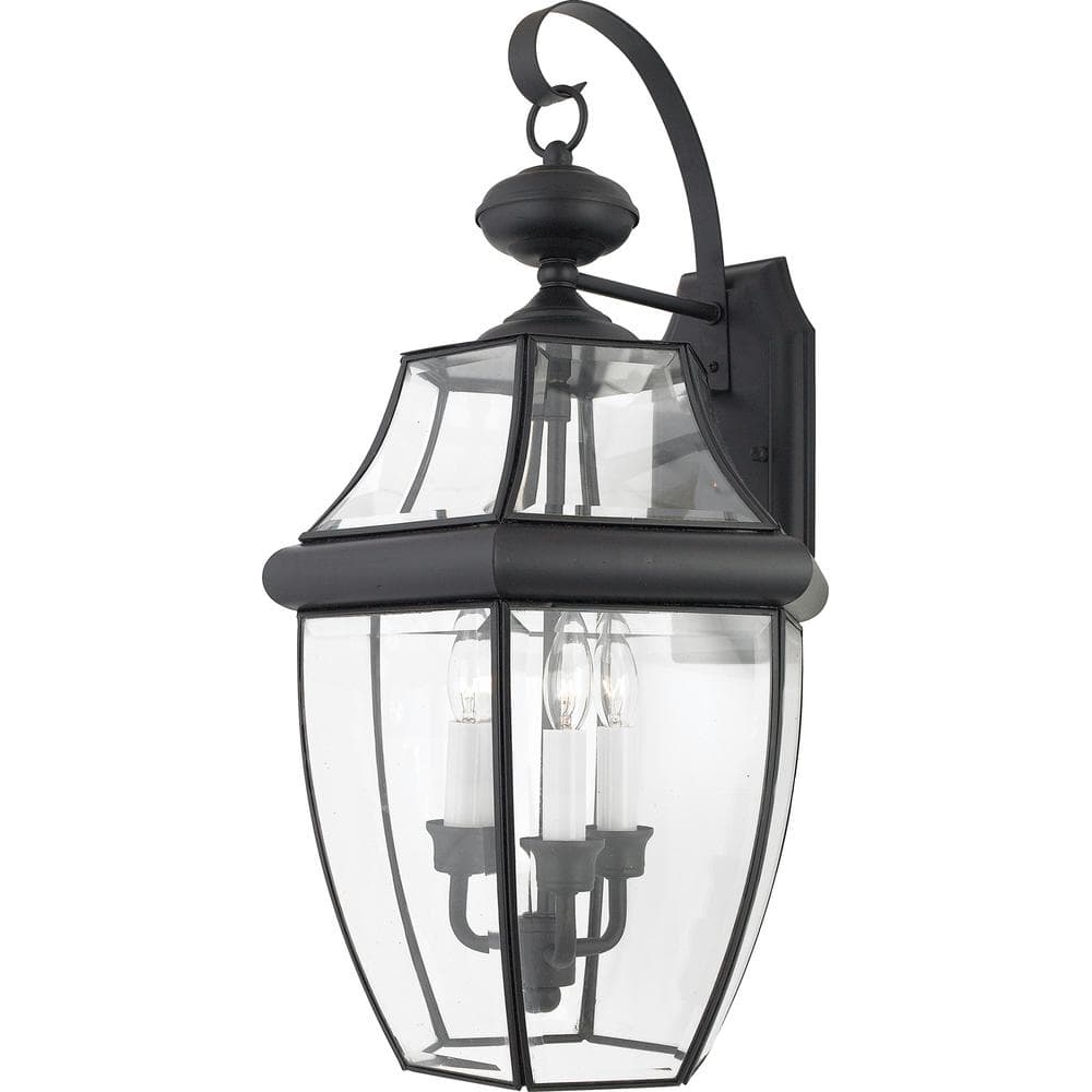 Quoizel Lighting - Three Light Outdoor Wall Lantern - Outdoor Lantern - Newbury