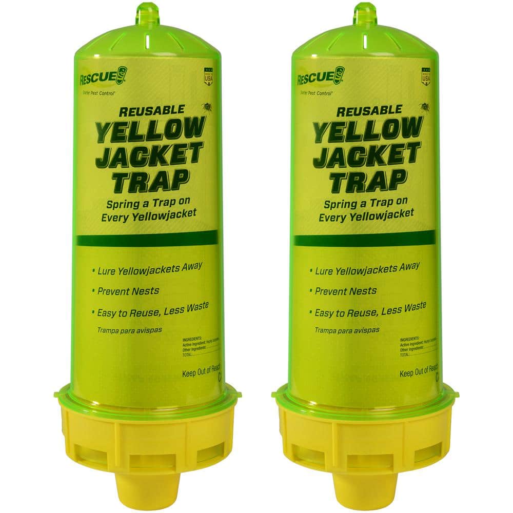 RESCUE Outdoor Disposable Yellow Jacket Trap West, Bundle Of 2 YJTD2-W -  The Home Depot