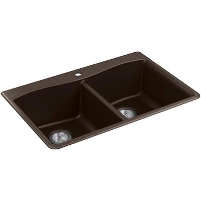 Brown Kitchen Sinks Kitchen The Home Depot