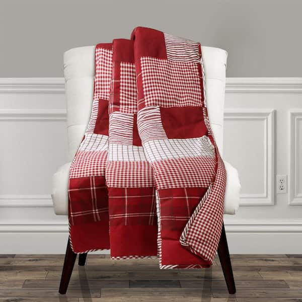 Reviews for Lush Decor Greenville Red Throw Pg 1 The Home Depot