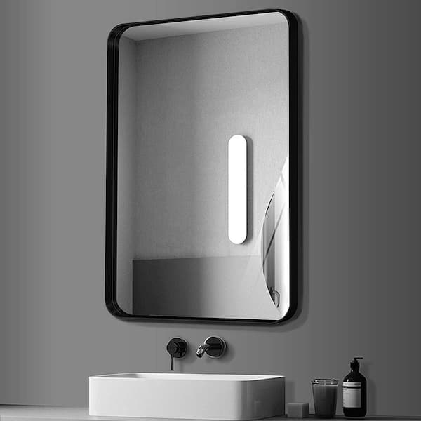 ELLO&ALLO 20 in. W x 28 in. H Rectangular Aluminum Framed