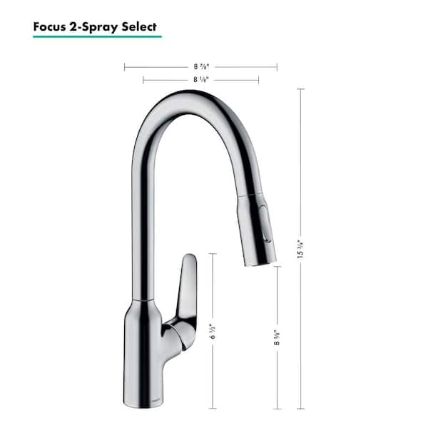 Hansgrohe Focus N Single-Handle Pull Down Sprayer Kitchen Faucet