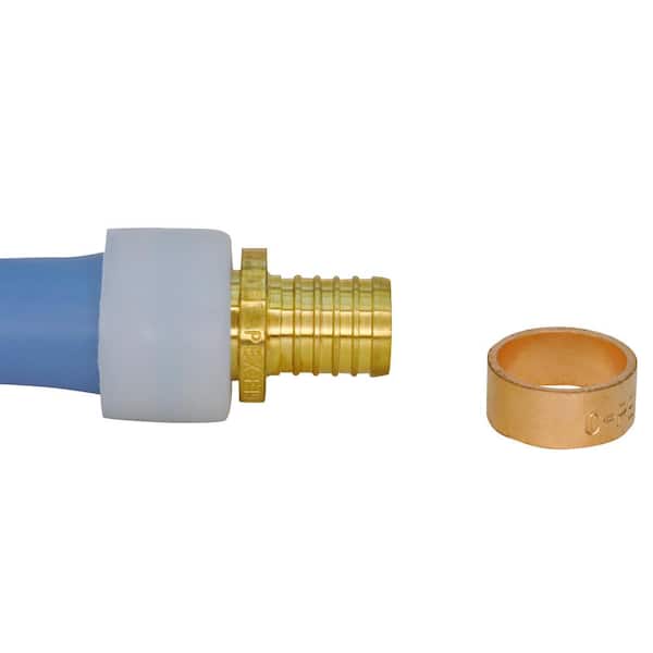 EFIELD PEX-A To Polybutylene Transition Coupling - Pack Of 10 Lead-Free Brass Adapters