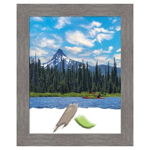 Size 22 in. x 28 in. Pinstripe Plank Grey Picture Frame Opening