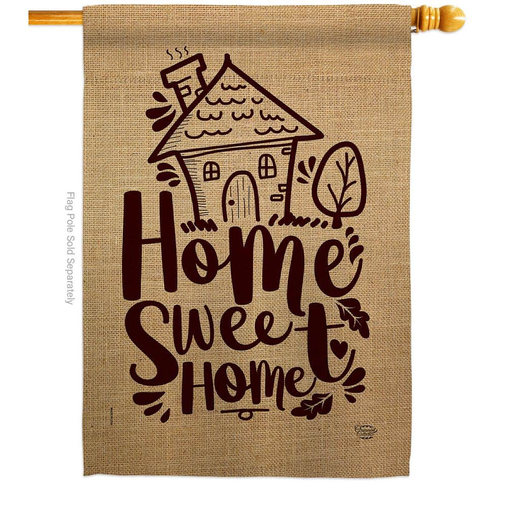 Ornament Collection In X In Home Sweet Expression House Flag