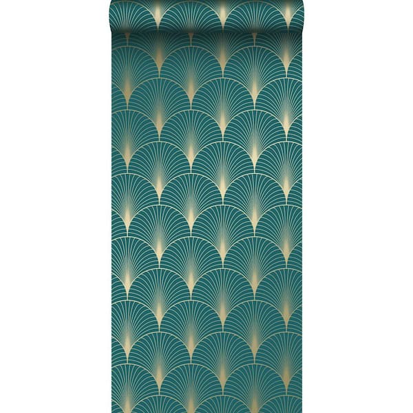 Art Deco Muted Teal