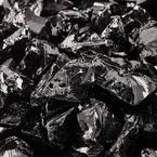 3/8 in. to 1/2 in. 10 lbs. Midnight Black Crushed Fire Glass for Indoor and Outdoor Fire Pits or Fireplaces