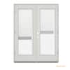 JELD-WEN 60 in. x 80 in. Left-Hand/Inswing 15 Lite Primed Steel Double  Prehung Patio Door with Brickmould THDJW238700007 - The Home Depot