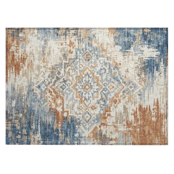 Chantille Machine Washable Indoor/Outdoor Abstract ACN2765 Cream 2 ft. x 3 ft. Accent Rug