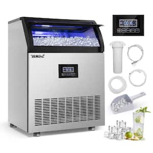 Maxx Ice Shallow Depth Outdoor Built-In Undercounter Ice Maker, 15, 25  lbs, Crescent Ice Cubes, 22 lb Ice Storage Bin, in Stainless Steel  (MIM25CO) - Maxx Ice