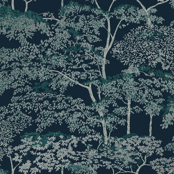 Graham & Brown Idyll Tree Navy Wallpaper