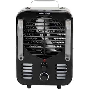 1500-Watt Milkhouse Black Electric Infrared Space Heater with Overheat and Tip-Over Safety Shutoff