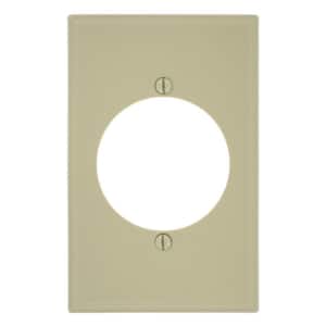 Ivory 1-Gang Single Outlet Wall Plate (1-Pack)