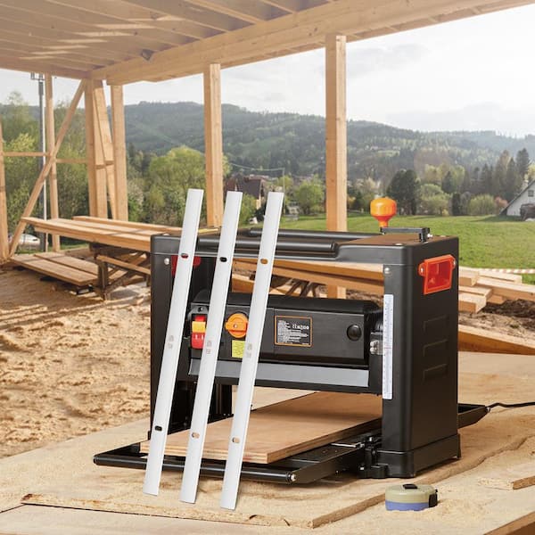 Thickness Planer Blades, 13 in. HSS Crafted for Durability, HRC55-60, Easy Installation with Pre-drilled Holes