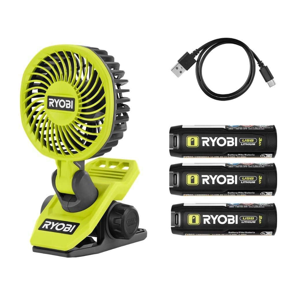 USB Lithium Clamp Fan Kit with 2.0 Ah USB Lithium Battery and USB Lithium 3.0 Ah Rechargeable Battery (2-Pack) price history on PriceWatchPro