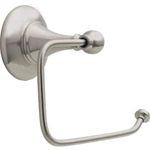 Greenwich II Wall Mount Open Square Toilet Paper Holder Bath Hardware Accessory in Brushed Nickel