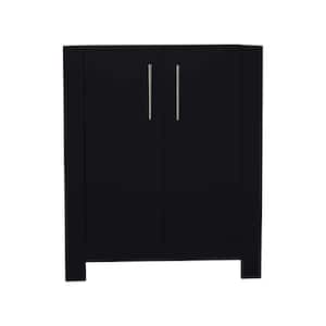 Austin 24 in. W x 20 in. D x 35 in. H Bath Vanity Cabinet without Top in Glossy Black