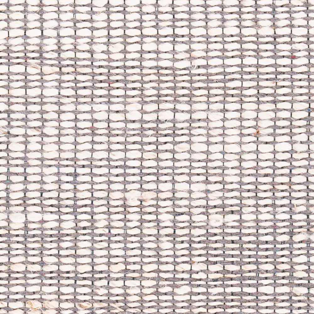 Ivory Elegance Hand-Woven Flatweave 3' x 5' Wool-Viscose Blend Rug