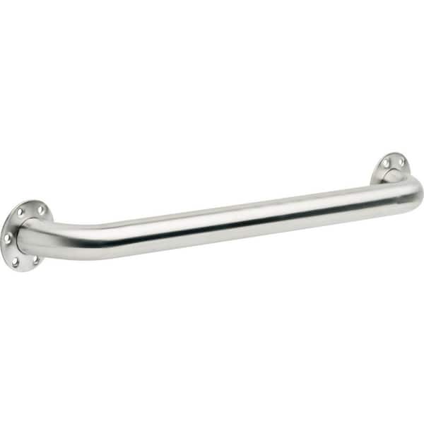 Delta 24 in. x 1-1/2 in. Exposed Screw Grab Bar in Stainless